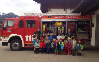 Feuerwehr im Montessori-Kindergarten Chiemgau
